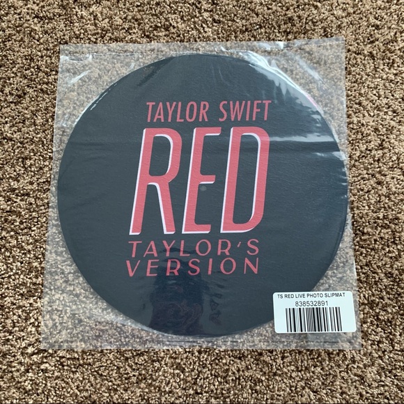 NEW Taylor Swift RED “And That Was The Moment I Knew” Vinyl Slip Mat - Picture 2 of 4